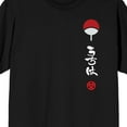 thumbnail image 3 of Naruto Itachi Artwork Crew Neck Short Sleeve Men's Black T-shirt-4XL, 3 of 5
