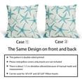 thumbnail image 5 of Aqua Starfish Pillow Covers 18X18 Inch Set of 2 Beach Ocean Coastal Decorative Square Pillow Cases Summer Nautical Cotton Linen Cushion Case Home Decor for Sofa Couch Bedroom Outdoor, 5 of 6