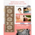 thumbnail image 5 of Brown Boho Yoga Towel for Hot Yoga Non Slip, Retro Western Rustic Ethnic Tribal Patterns Yoga Mat Towel Absorbent Yoga Sweat Towels Microfiber Hot Yoga Blanket for Bikram Pilates 26"x74", 5 of 7