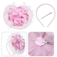 thumbnail image 4 of Fascinators Hat For Women Tea Headpiece Mesh Feathers Hair Clip For Bridal Wedding, 4 of 7
