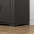 thumbnail image 5 of Oufan Modern Wardrobe w/ Mirror, Wardrobe Closet w/ Hanging Rail & Shelves, Freestanding Armoire Cabinet w/ 4 Fluted Doors & 2 Drawers for Bedroom, 5 of 16