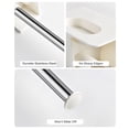 thumbnail image 4 of Yeacher Clothes Bar Wall Mounted Clothing Rack Wardrobe Clothes Display Organizer Clothes Hanger Rack Stainless Steel Hanger Storage Holder, 4 of 7