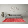 thumbnail image 3 of Ahgly Company Indoor Round Oriental Red Traditional Area Rugs, 3' Round, 3 of 4