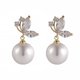 thumbnail image 3 of 1 par Pendientes de aleación con estilo Mujeres Pearl Ear Studs Chic Ear Joyerías, 3 of 6