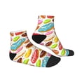 thumbnail image 3 of Bingfone Color Donut Design Patterned Men'S Women'S Casual Cotton Socks, 3 of 9