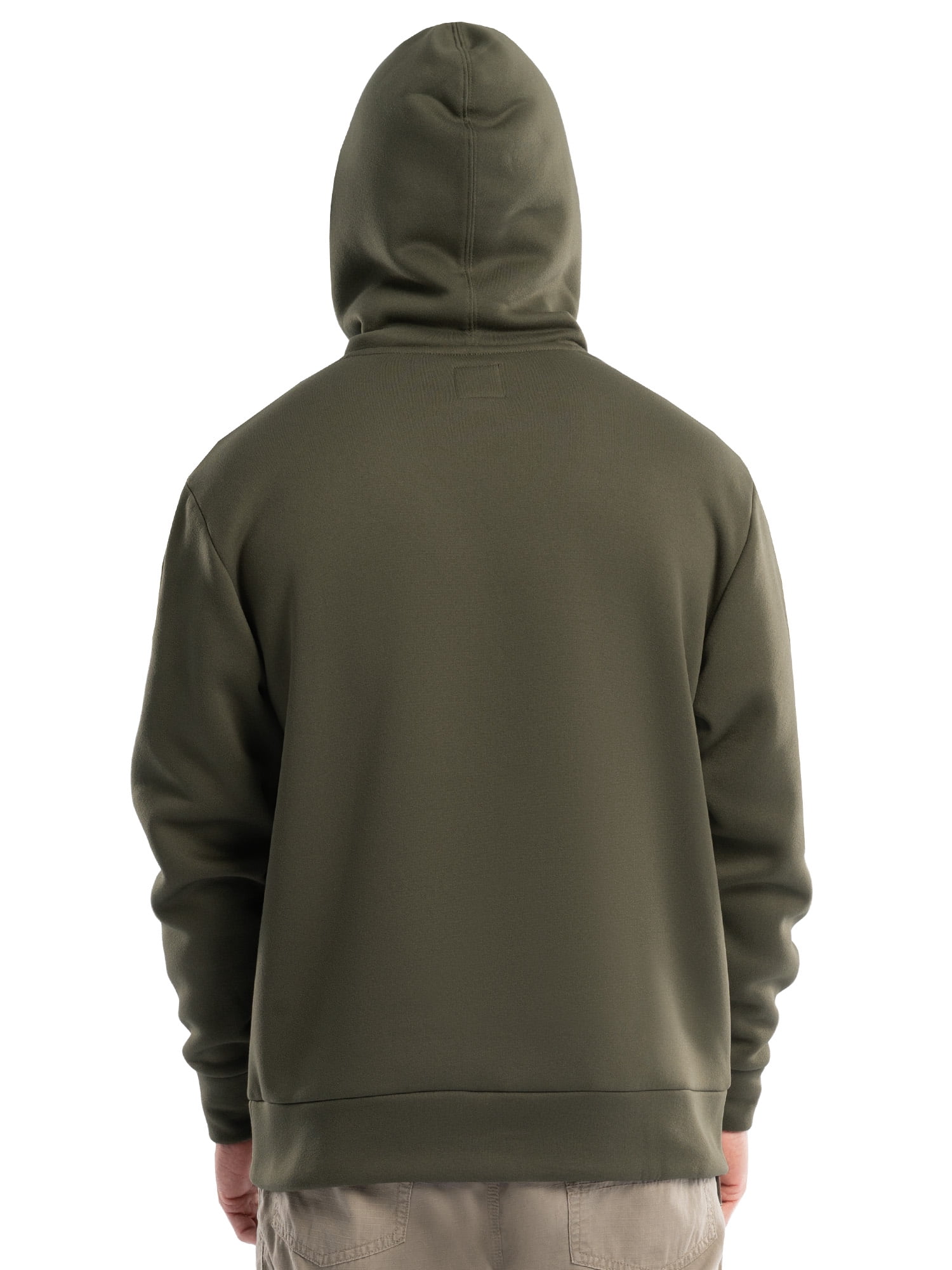 Wrangler Workwear Men's and Big Men's Relaxed Pullover Hoodie with Faux Shearling Lining, Sizes S-3XL