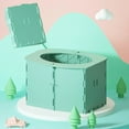 thumbnail image 4 of DAMAI 1pc Portable Folding Toilet,Travel Potty Training Seat Foldable Design,2025 New Portable Potty Seat for Car, Camping, Outdoor and Indoor Use,Easy to Assemble Carry (Green), 4 of 8