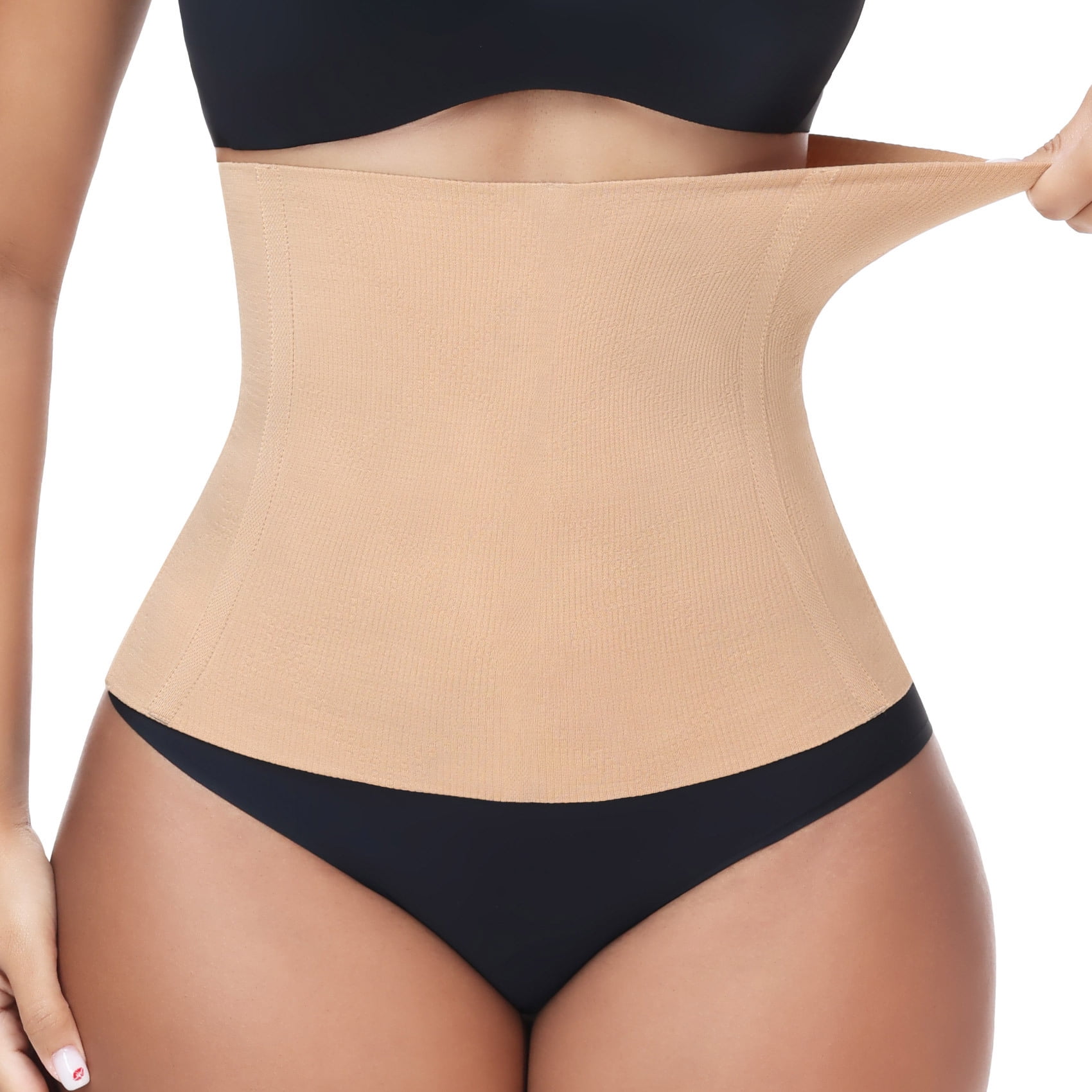 Vaslanda Waist Trainer for Women Tummy Control Postpartum Underbust Seamless Firm Shaping Waist Trainer