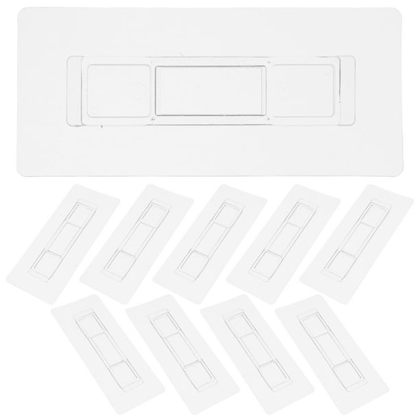 GOOHOCHY 20 ganchos de pared transparentes con adhesivo transparente.