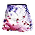 thumbnail image 4 of Aayomet Jupe Femme Décontractée Imprimée Jupe de Sport Tennis Yoga Active Jupe-Short (Violet, TTG), 4 of 4