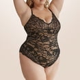 thumbnail image 2 of Ropa interior moldeadora de cuerpo de encaje sexy para mujer, ropa interior moldeadora de cintura, túnica ajustada de una pieza con tirantes transpirables, 2 of 5