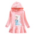 thumbnail image 1 of MINISO Frozen Robe Chandail à Capuche pour Filles Automne, Jupe Décontractée d'Hiver, 1 of 6