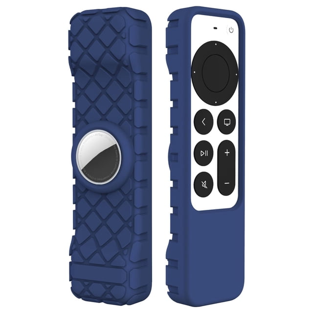 Estuche Protector Compatible Con Apple Tv Control Remoto 4K Compatible Con Airtag Location Tracker Funda Protectora De Silicona De Cuerpo Completo Resistente A Caídas Cateissary EL017488-01