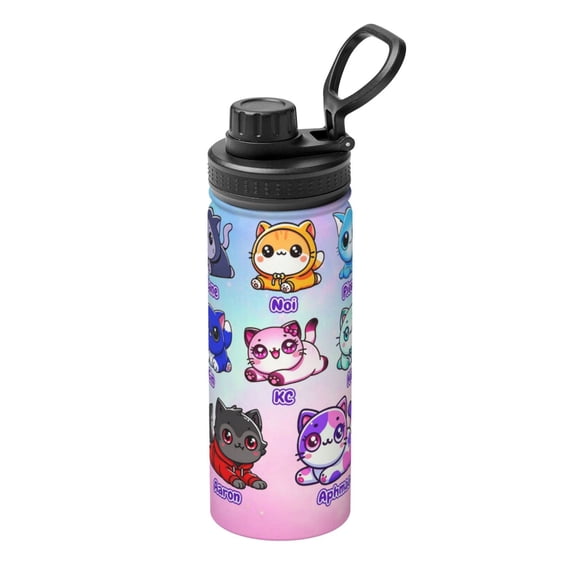 Aphmau Insulated Cups With Handle, Sports Water Kettle, Water Bottle Insulated 18oz