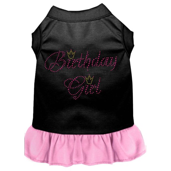Pet Dog Cat Dress Rhinestone, "Birthday Girl"