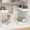 White, variant on OVINESY Under Sink Organizer 2 Pack, Pull Out Drawer for Bathroom & Pantry Storage, Metal Frame Kitchen Organizer under Cabinet, Laundry Room Organization with Rust-Resistant Coating, White