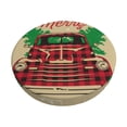thumbnail image 2 of Lsque Christmas Vintage Red Truck Round Bar chair cushion covers Velvet Fabric Premium Comfort Protects from Scratches and Stains for 14-17 Inch Chair- 14 inch, 2 of 7