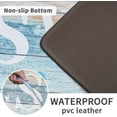 thumbnail image 3 of Sweet Home Kitchen Rug Set 2 Pieces, Cushioned Anti-Fatigue Kitchen Floor Mats Waterproof Easy to Clean Comfort Standing Kitchen Mat Set (Teal), 3 of 6