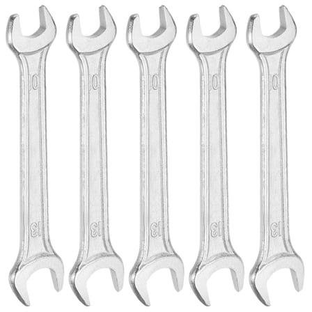 Uxcell 5pcs Double Open End Wrench 10mm x 12mm Metric U-Shaped Spanner