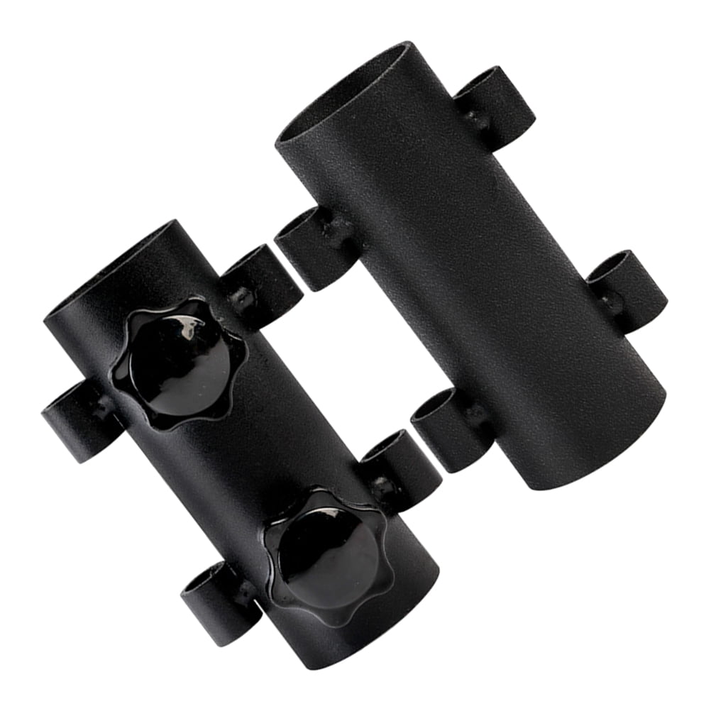 MOKKHNB Canopy Pole Holder Steel Durable for Outdoor Use Black Tent Rod Support Base