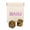 Golden Brown, variant on KYJiuLiu Crystal Mahjong Dice Set with Matching PU Dice Bag, 2-Piece 16mm Gold-Pip Dice for American Mahjong