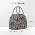 thumbnail image 2 of Fotbe Brown Moose with Pinecones Bolsa de Almuerzo con Estampado, Lonchera Aislada, Contenedor de Comida Reutilizable Tipo Cooler a Prueba de Fugas, 2 of 6