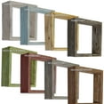 thumbnail image 3 of Ekena Millwork Set of 3, Square, Open Back, Vintage Farmhouse Shadow Box Shelves, Barnwood Decor Collection, Reclaimed Grey, 3 of 12