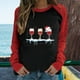 thumbnail image 2 of Tops Para Mujer Camisas de Manga Larga Otoño Primavera Patchwork Navidad Impreso Cuello Redondo Camiseta Casual Odeerbi  ODB151433, 2 of 5