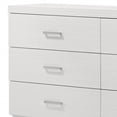 thumbnail image 3 of HomeRoots 486523 29 x 58 x 16 in. White Solid Wood Six Drawers Double Dresser, 3 of 5