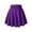 Purple, variant on Women's Basic Versatile Stretchy Flared Casual Mini Stretch Waist Flared Plain Pleated Skater Skirt,Color:Pink,Size:XS