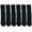 6 Pairs Black, variant on Yacht & Smith Mens Wholesale Bulk Cotton Tube Socks, Referee Style, by SOCKS'NBULK (12 Pairs Assorted, Mens 10-13 (Shoe Size 7-12))