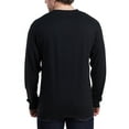 thumbnail image 2 of Hanes Men's Long Sleeve Beefy-T T-Shirts, Black, Small, 2 of 2