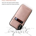 thumbnail image 6 of REQO iPhone XR Case Wallet with Credit Card Holder, Premium Leather Magnetic Clasp Kickstand Heavy Duty Protective Cover for iPhone XR 6.1 Inch(Rose Gold), 6 of 7