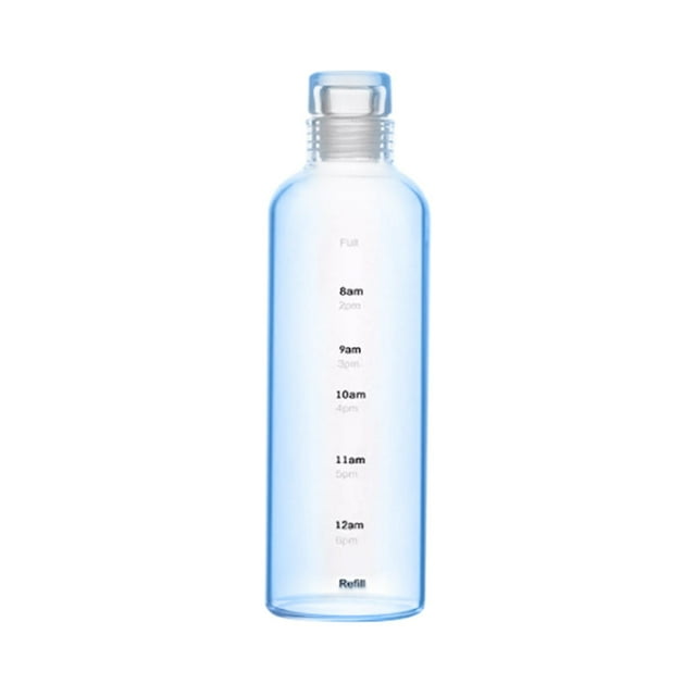 SDNall Plastic Cups with Lids, Clear Plastic Cups, Plastic Measuring Cup, Clear Plastic Cups with Lids, Unisex Timed Measuring Cup Transparent Plastic Car Cup Leakproof Concise Water Cup