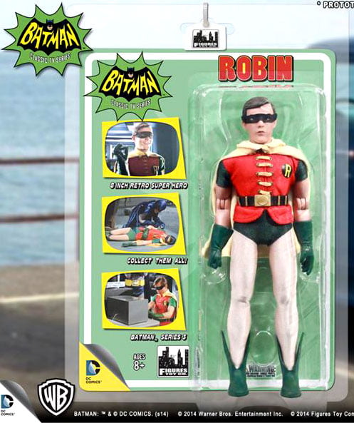 Robin Removable Mask Batman 1966 Classic TV Series 3 8" Action Figure MOC for sale online