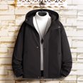 thumbnail image 2 of Vedolay Jackets for Men Basic Comfy Loose Fit Long Sleeve Open Front Cardigan Black,M, 2 of 4