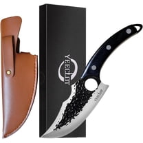 Yeeclot 6 inch Butcher Knife, Bone Knife, Meat Cleaver Knife with Viking Blade, High Carbon Stainless Steel, for Camping Outdoor, BBQ and Kitchen