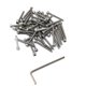 thumbnail image 1 of iexcell - Juego de 50 tornillos de cabeza hueca hexagonal de acero inoxidable 304 con paso de rosca de 0,5 mm M3 x 30, 1 of 3