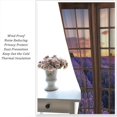 thumbnail image 3 of Lavender Curtains, Countryside Nature Purple Plants Sunset Sunrise Wooden Window Window Treatments for Bedroom Living Room Kitchen Drapes Rod Pocket 2 Panels 84x84 Inch, 3 of 5