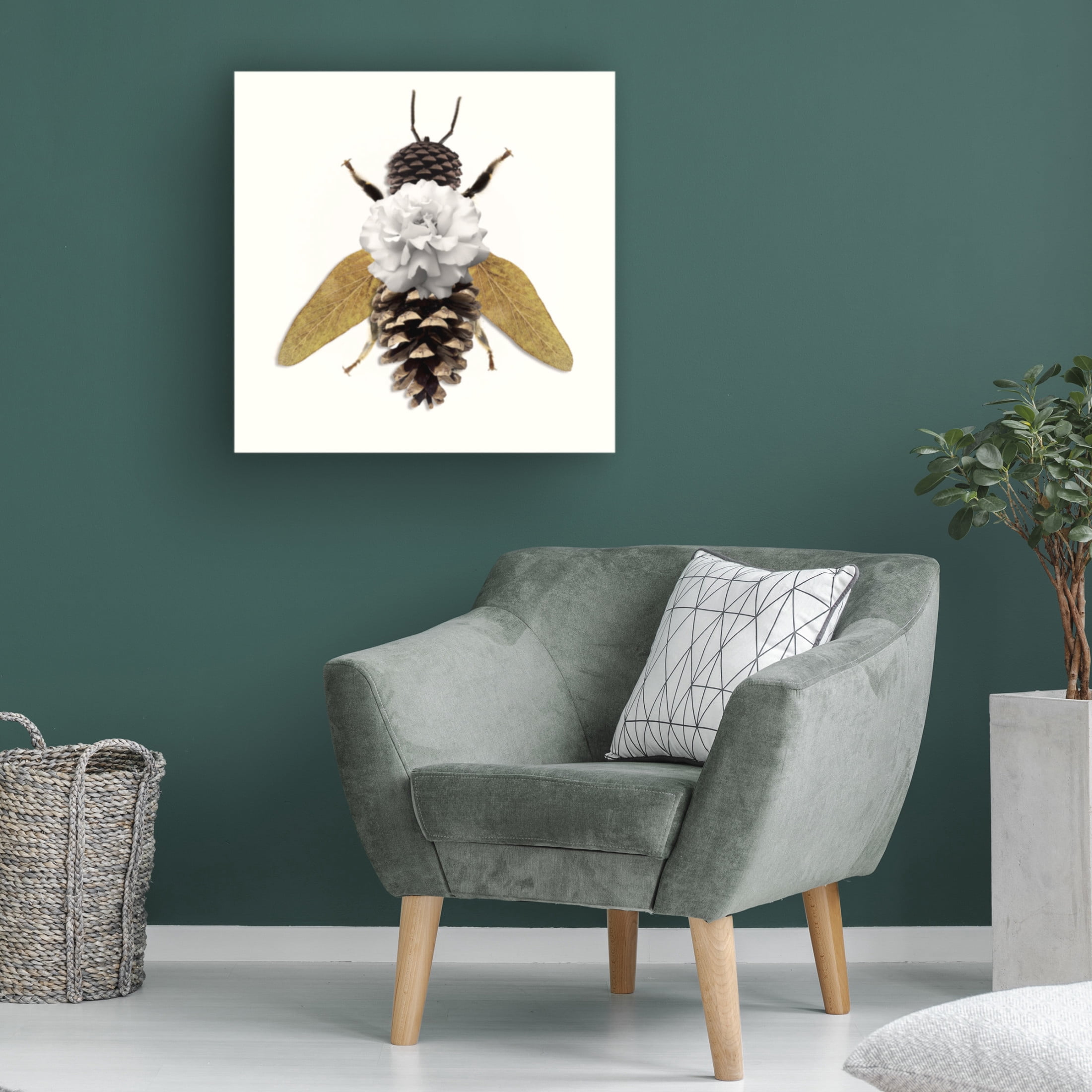 Canvas Wall Art - Sasha 'Bee' Wall Art for Living Room, Bedroom, or Office Décor by Trademark Fine Art - 24 x 24 Inches