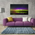 thumbnail image 2 of Aurora Evening Wall Art Aurora Borealis Picture Canvas Art Northern Lights Framed Painting Wall Decor For Home Office Bedroom Livingroom Reeady to Hang, 2 of 6