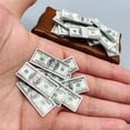 thumbnail image 1 of 10 paquetes de Mini dólares dinero billetes en miniatura niños juguetes regalos casa de muñecas accesorios en miniatura WD.WDQZL Hogar, 1 of 5