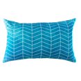 thumbnail image 1 of Outdoor Lumbar Cushion 12x20in - Blue Zigzag, 1 of 3