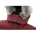 thumbnail image 5 of GGleaf Women's Hooded Warm Winter Coat Quilted Thicken Puffer Jacket with Removable Fur Hood Red 3X-Large, 5 of 7
