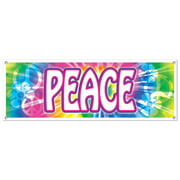 Beistle Peace Sign Banner 5' x 21" 3/Pack 57664