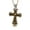 Golden Pendant Only, variant on Stainless Steel Cross Shelf Skull Pendant Necklace