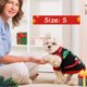 thumbnail image 2 of 5 piezas de camisas navideñas para perros, ropa navideña para perros, disfraz suave de duende de Papá Noel, camisas navideñas para cachorros de invierno, camisas para mascotas para perros, gatos, cachorros, ropa para mascotas MFZFUKR CPB-CJZ1016-2, 2 of 7