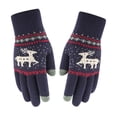 thumbnail image 1 of Mujer Navidad doble capa cervatillo más gruesos guantes cálidos tejer guantes de muñeca mitones Fridja  nalpqowj3237, 1 of 4