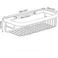 thumbnail image 3 of Estante de baño a prueba de óxido, cesta rectangular para ducha, montado en la pared para champú, acondicionador, organizador de baño y cocina, oro pulido QttvbTna, 3 of 5