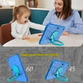 thumbnail image 3 of Dteck Rugged Case for iPad 11-inch (A16) 2025/ iPad 10th Generation 10.9-inch 2022,Heavy Duty 3-Layer Protection Case Shockproof Hand Grip Kickstand Cover for iPad 10th/11th Gen,Blue, 3 of 4